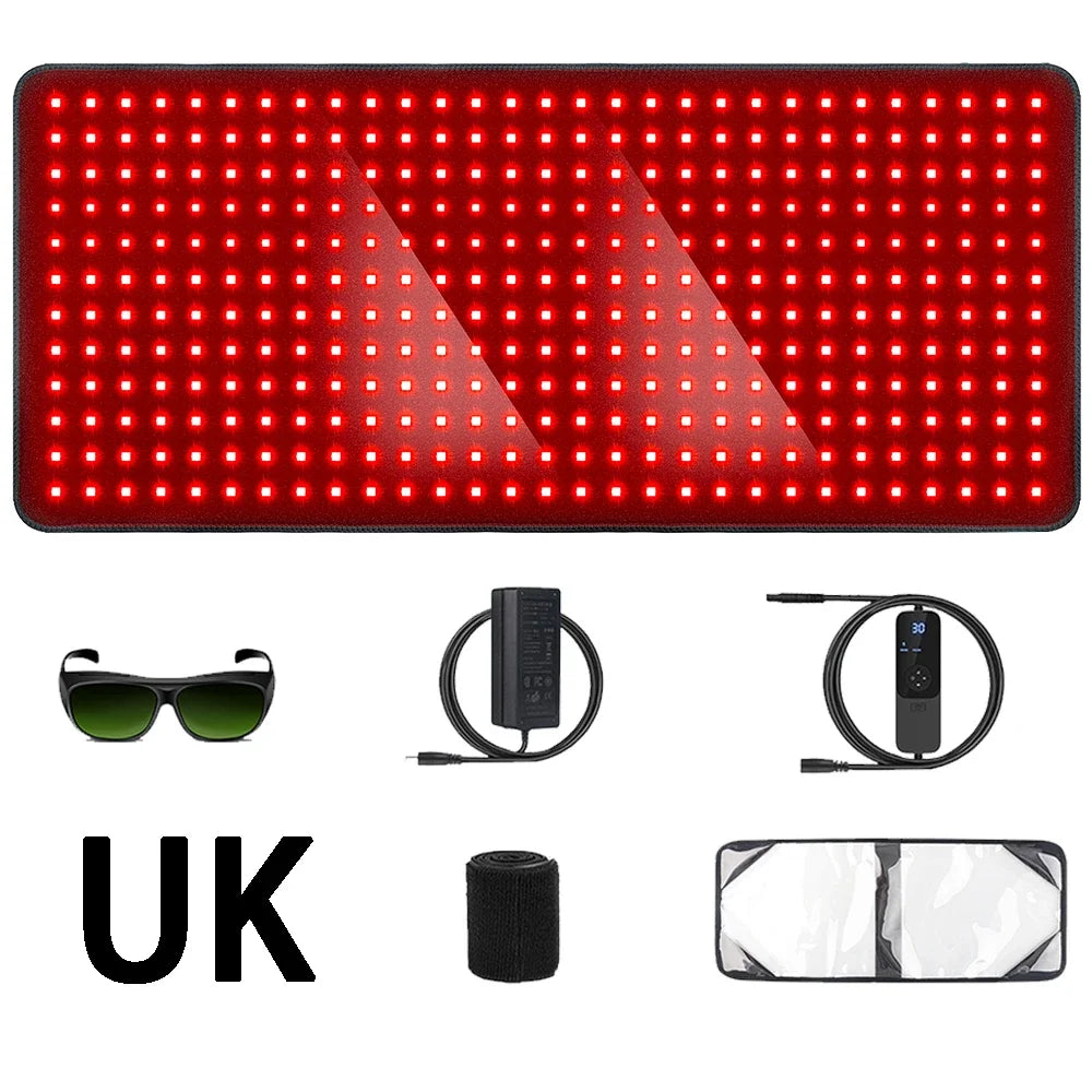 Plug 406LED-UK Cor Tapete de Luz Vermelha 660nm e Infravermelho 850nm 60W