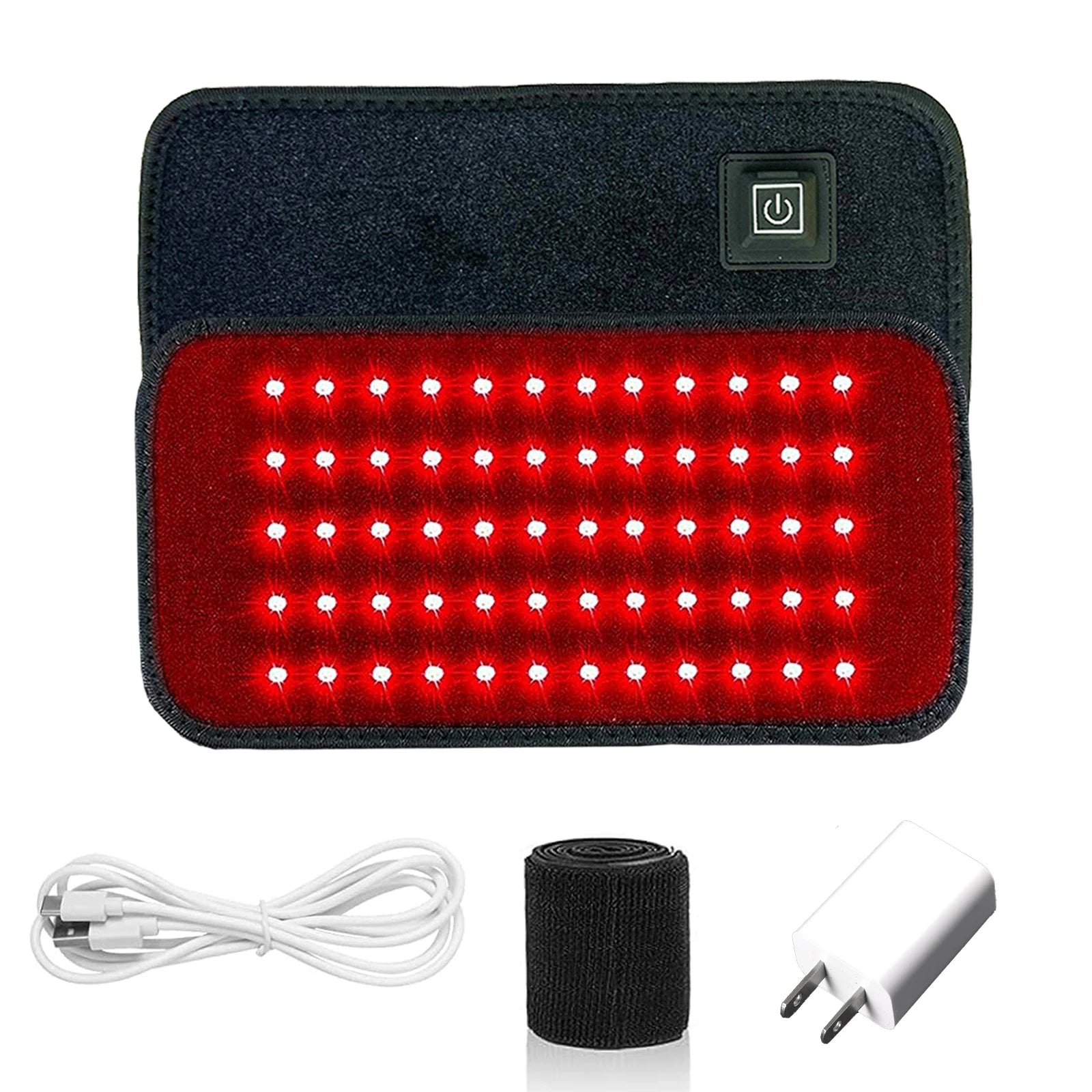PAD USB COM TOMADA US Cor Cinto de Fototerapia LED Vermelho e Infravermelho Para Corpo